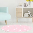 Tapete Emborrachado Oval Brinquedos Coração - 70x90 Cm