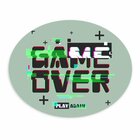 Tapete Emborrachado Oval Play Again - 70x90 Cm