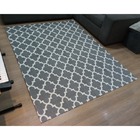 Tapete Emborrachado Sala Quarto 2,00x1,46 Pratico Blenda Cinza