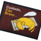 Tapete Entrada Corte A Laser 70x50cm Dog Amarelo S19 222-03d