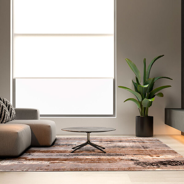 Tapete Esplendor 05 1,00x1,40 - Edantex - Cinza / Bege