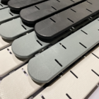 Tapete Estrado Antiderrapante Cinza Para Banheiro, Com 108 Ve