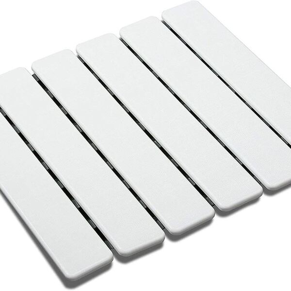 Tapete Estrado Para Banheiro Cobalto Plastic Branco