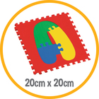 Tapete Eva Tatame Alfanumerico Fofinho 36 Pecas