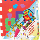 Tapete Eva Tatame Dado Desenho Texturizado 6 Pecas