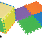 Tapete Eva Tatame Liso Colorido Fofinho 10 Pecas