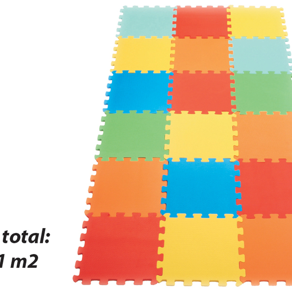 Tapete Eva Tatame Liso Colorido Texturizado 18 Pecas