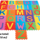 Tapete Eva Tatame Tapete Alfabeto 5 Mm 26 Pecas Ligth