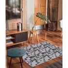 Tapete Facile Cinza Quadros 0,50x1,00m - São Carlos