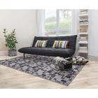 Tapete Facile Retangular Tecido (150x200) Cinza Quadros