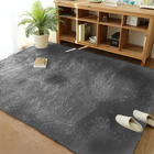 Tapete Felpudo 1,00 X 1,40 Peludo Para Sala E Quarto Cinza Ca