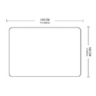 Tapete Felpudo 1,00 X 1,40 Peludo Para Sala E Quarto Tabaco-c