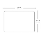 Tapete Felpudo 1,40 X 1,00 Peludo Para Sala E Quarto Tabaco C