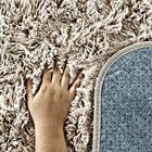 Tapete Felpudo 140x100 Peludo Para Sala E Quarto Bege Casen