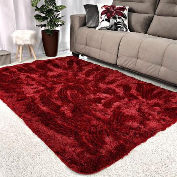 Tapete Felpudo 140x100 Peludo Para Sala E Quarto - Casu 200x1