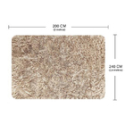 Tapete Felpudo 140x100 Peludo Para Sala E Quarto - Casu 200x2