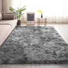 Tapete Felpudo 140x100cm Cinza Para Sala Quarto Fofinho - Cas