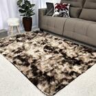 Tapete Felpudo 200x140 Peludo Para Sala E Quarto Marrom Mescl