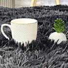 Tapete Felpudo 300x200 Peludo Para Sala E Quarto Cinza Casen