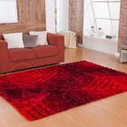 Tapete Felpudo 3d Silk Himalaya Des 01 Vermelho 2,00x3,00m -