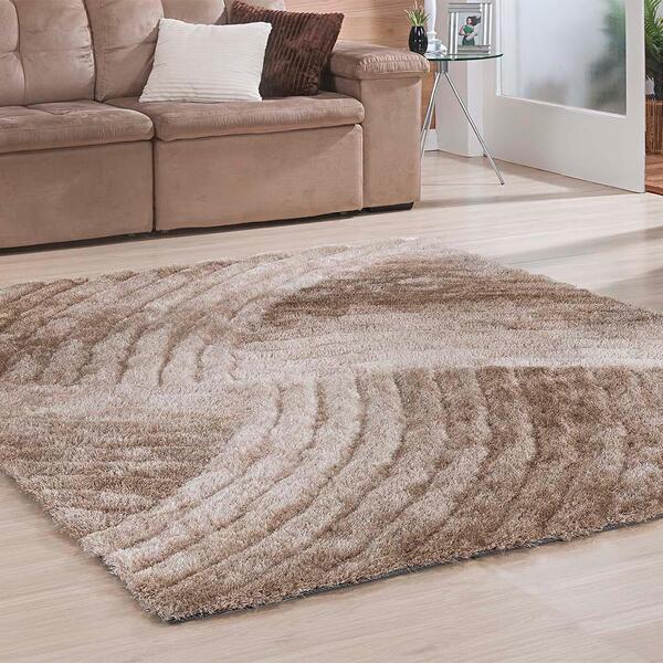 Tapete Felpudo 3d Silk Himalaya Des 02 Bege 3,00x4,00m - Niaz