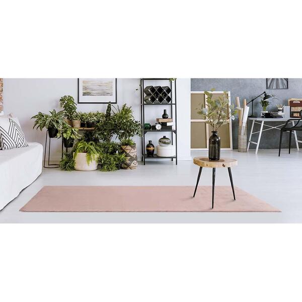 Tapete Felpudo Aconchego 07 Rosa 0,67x1,80m - Edantex