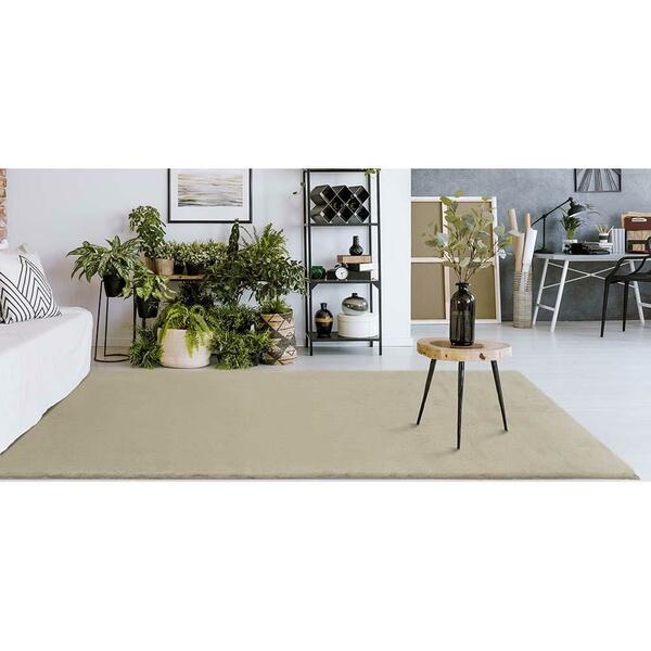 Tapete Felpudo Aconchego Bege 2,00x3,00m Edantex