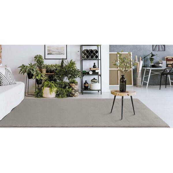 Tapete Felpudo Aconchego Cinza 2,00x2,40m Edantex