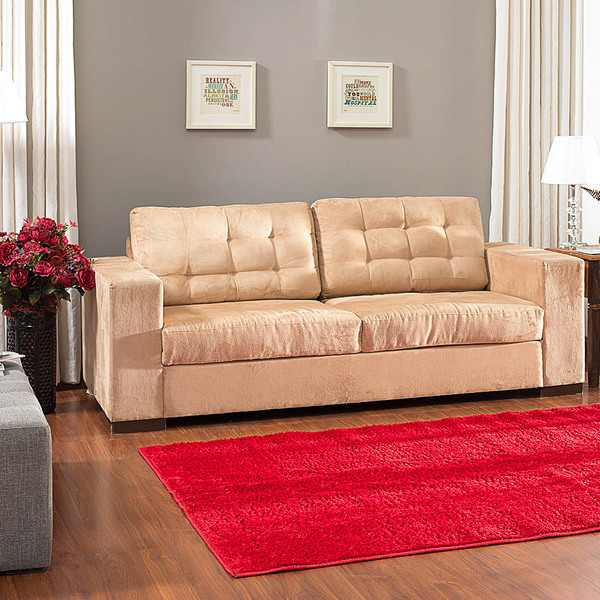 Tapete Felpudo Apolo Soft Casa Dona 200x250cm Bordô