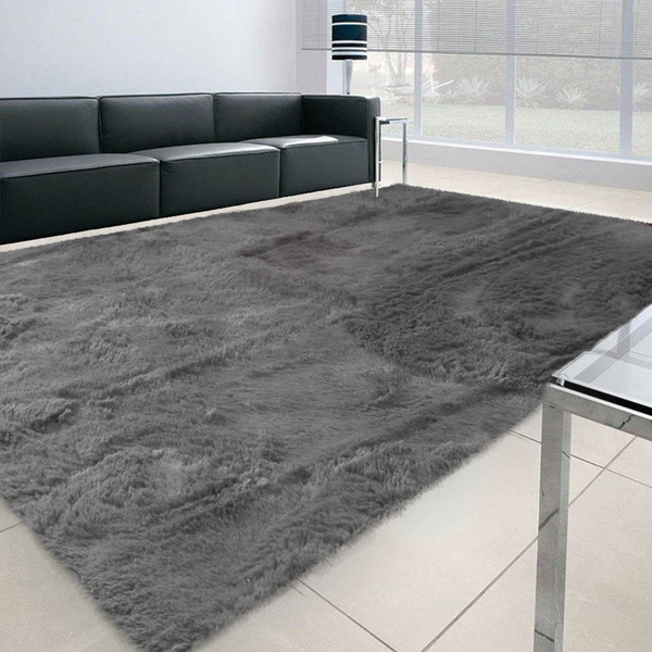 Tapete Felpudo Apolo Soft Casa Dona Cinza 100x150cm