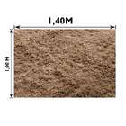 Tapete Felpudo Classic Casa Dona Bege 100cm X 140cm