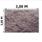 Tapete Felpudo Classic Casa Dona Cinza 200cm X 300cm