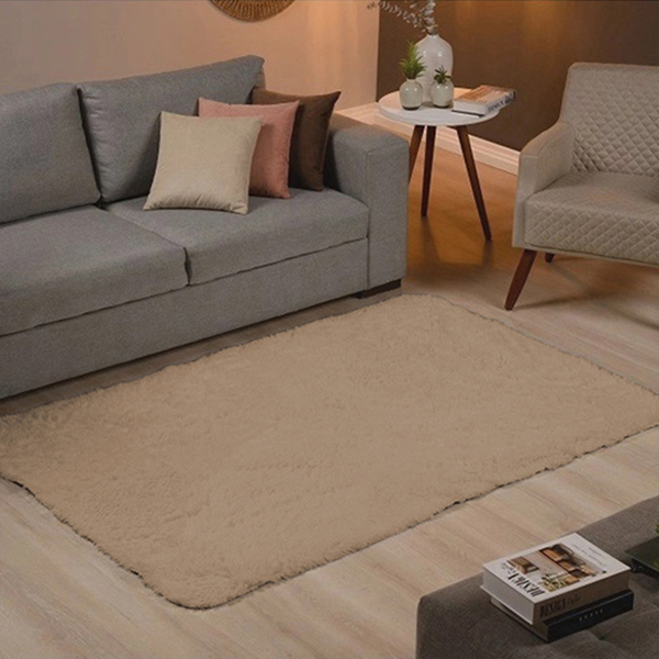 Tapete Felpudo De Escritório 2,0m X 2,5m Bege Casen