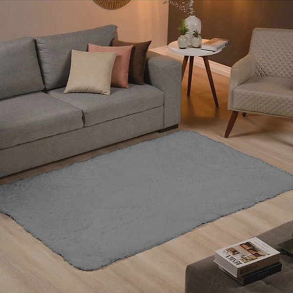 Tapete Felpudo De Escritório 2,0m X 2,5m Cinza Casen