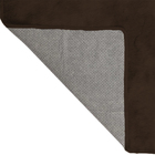 Tapete Felpudo Fofinho 150x100cm Peludo 4cm Marrom Casen