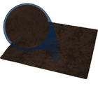 Tapete Felpudo Fofinho 150x100cm Peludo 4cm Marrom Casen