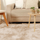 Tapete Felpudo Fofinho 150x100cm Peludo 4cm Nude Casen