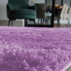 Tapete Felpudo Para Quarto E Sala 200x140cm Lilás Casen