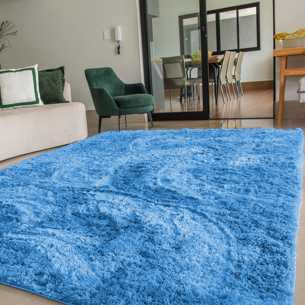 Tapete de quarto azul clearance