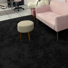 Tapete Felpudo Para Sala 200x300cm Preto Casen