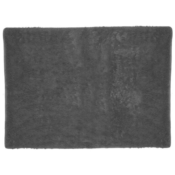 Tapete Felpudo Para Sala E Quarto Cinza 140x100cm - Casambien