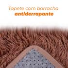 Tapete Felpudo Para Sala E Quarto Marrom 140x100cm - Casambie