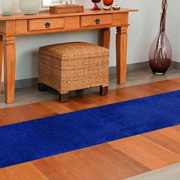 Tapete Felpudo Passadeira  2 00 X 0 60 - Azul Royal