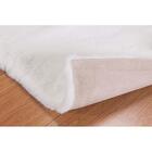 Tapete Felpudo Pele Bangor Branco 0,60x1,80m - Niazitex