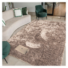 Tapete Felpudo Peludo Para Sala E Quarto Casen 100x140cm Nude