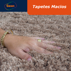 Tapete Felpudo Peludo Para Sala E Quarto Casen 100x140cm Nude