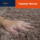 Tapete Felpudo Peludo Para Sala E Quarto Casen 300x200cm Bege