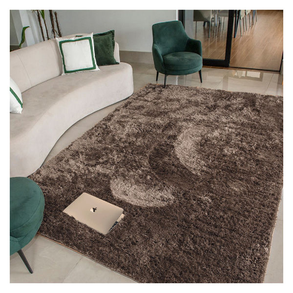 Tapete Felpudo Peludo Para Sala E Quarto Casen 300x200cm Bege