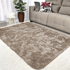 Tapete Felpudo Peludo Para Sala E Quarto Casu  Nude  100x140cm