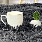 Tapete Felpudo Peludo Para Sala E Quarto - Casu Cinza